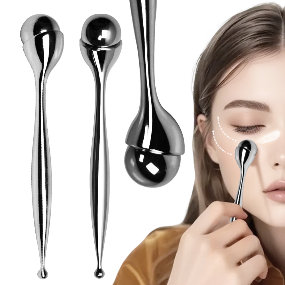 2-in-1 Metal Eye Roller with Ice Roller