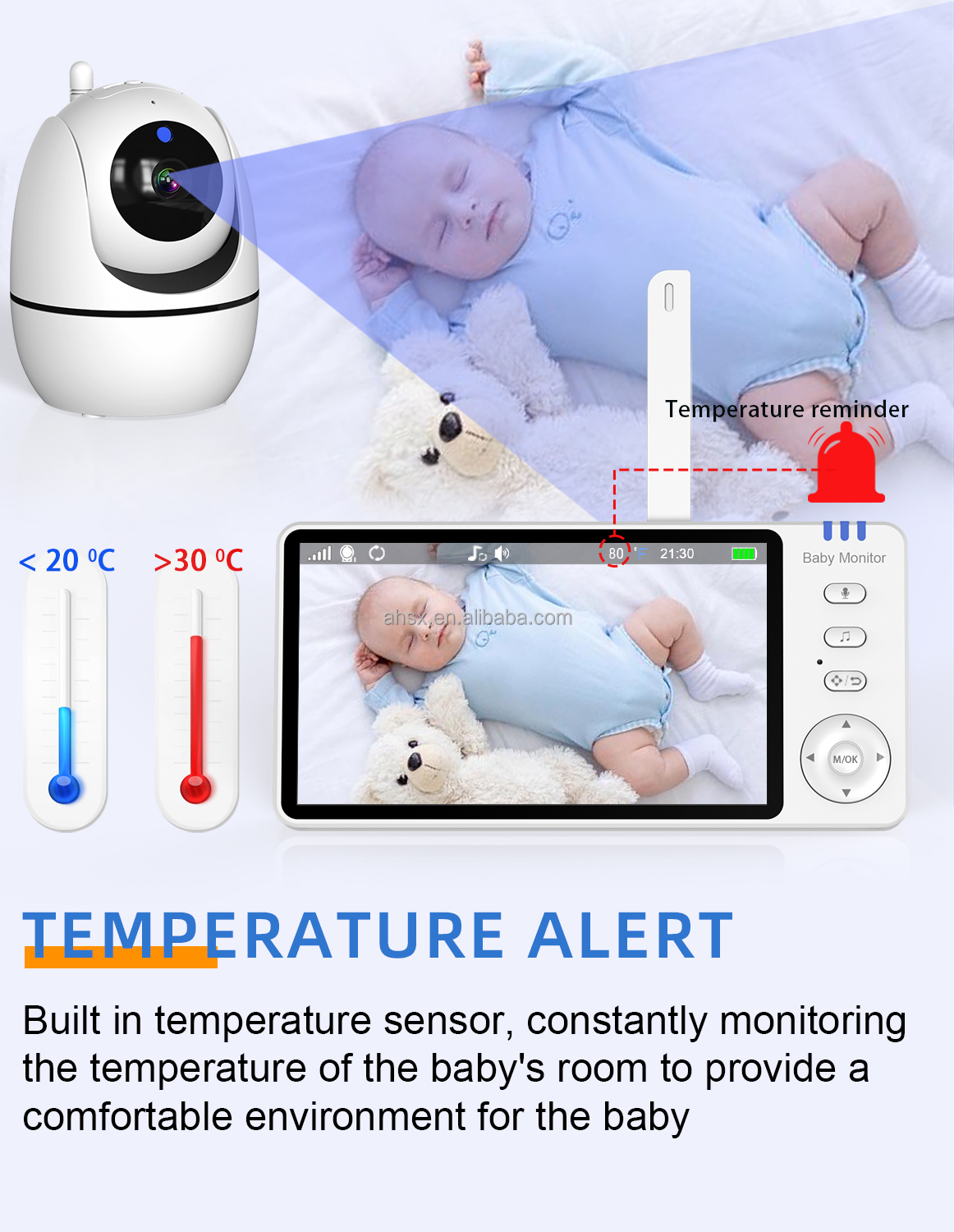 Baby Monitor Camera with Night Vision 720p 3