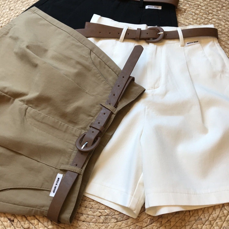 Summer Shorts with Belt and Pockets 4