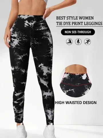 Batik High-Waist Leggings