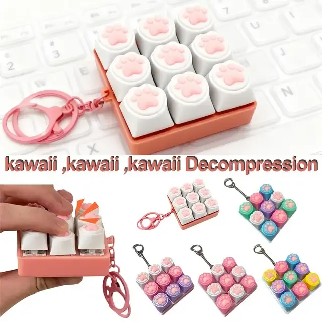 LED Crystal Keycap Fidget Toy 3