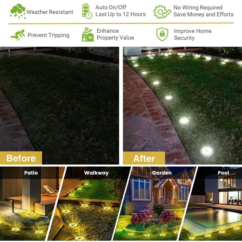 Waterproof Solar Garden Pathway Light 4