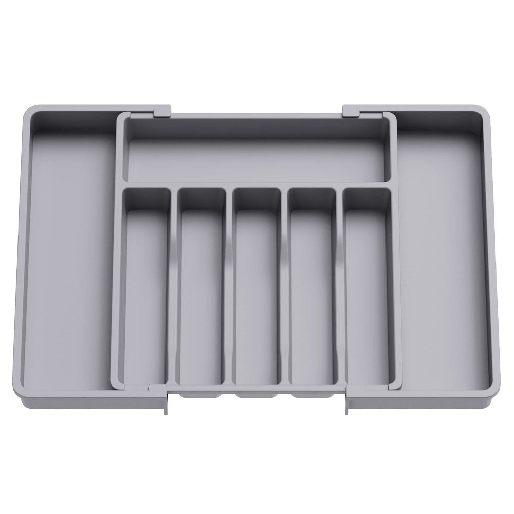 Expandable Silverware Drawer Organizer Tray PVC Cutlery in