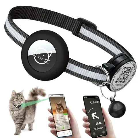 GPS-Katzenhalsband mit AirTag-Halter