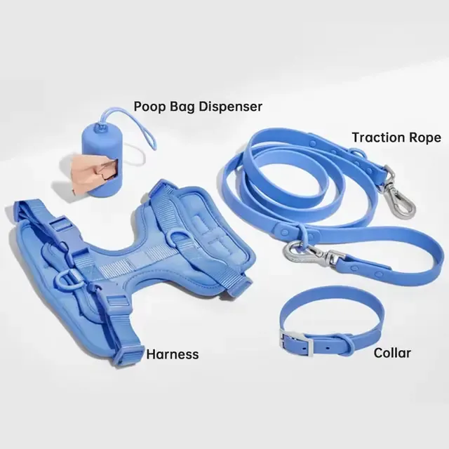 SinSky Dog Harness Set Breathable Arnes Para Perros 4