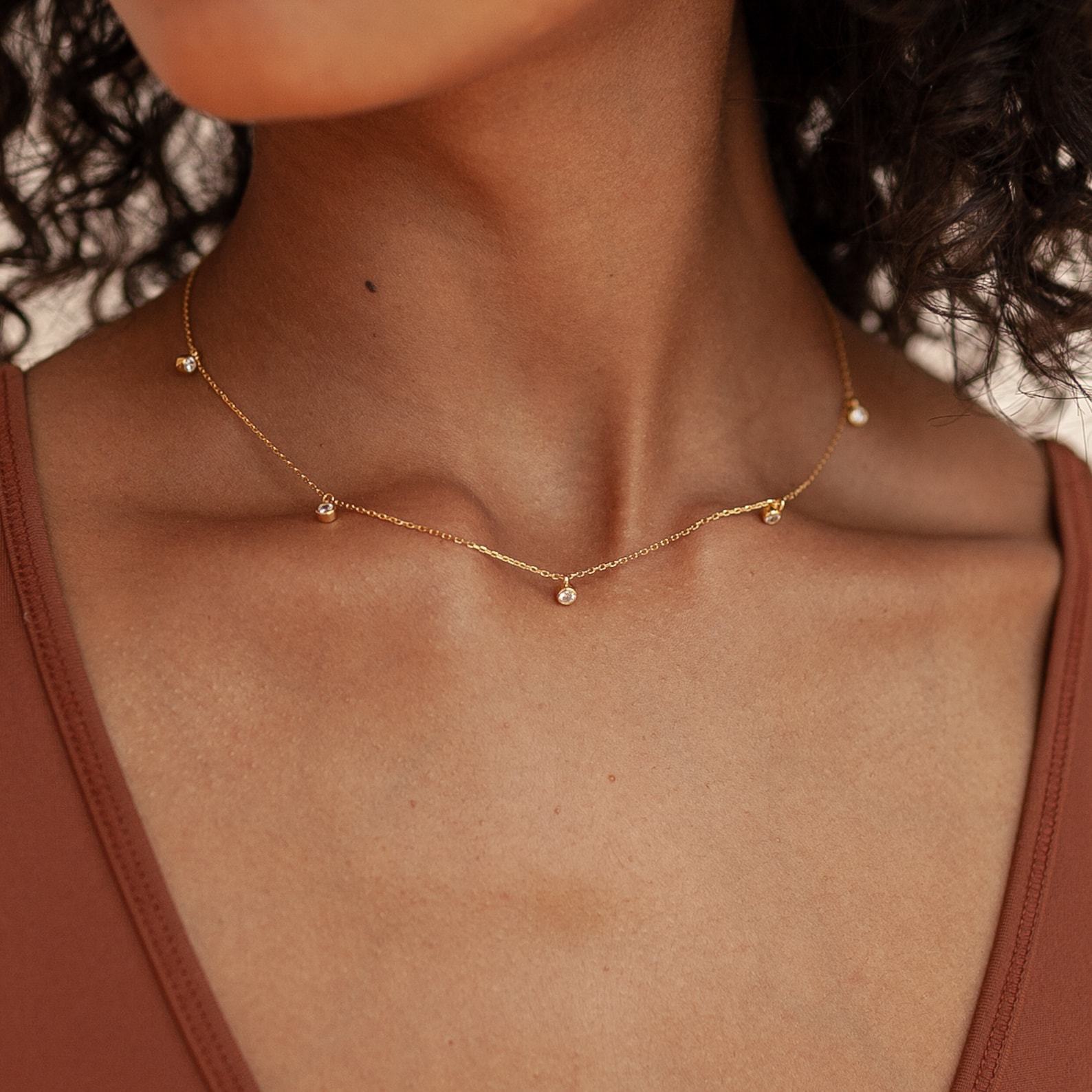 Minimalist Zirconia Necklace for Women 4