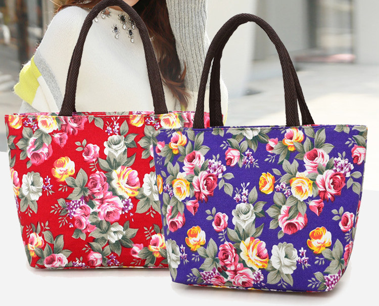Kleine Canvas-Henkeltasche im Casual-Stil