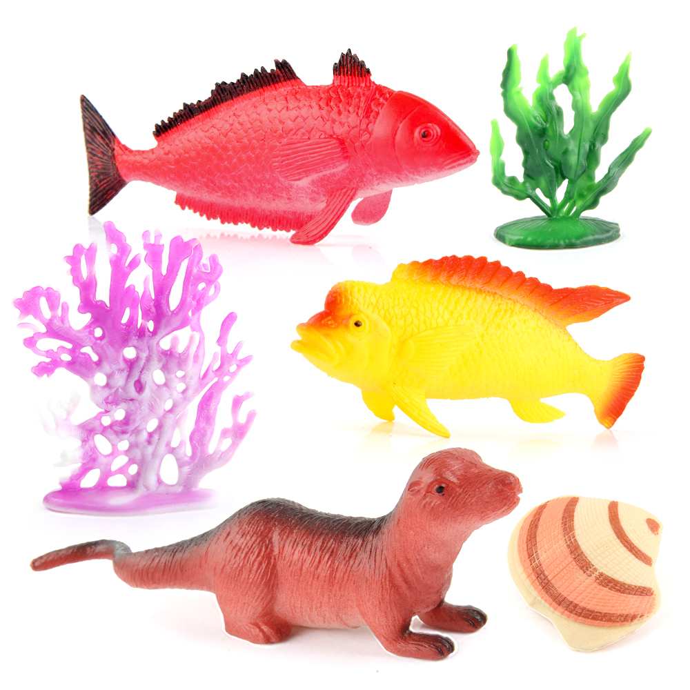 12-Piece Marine Animal Bath Toy Set 4