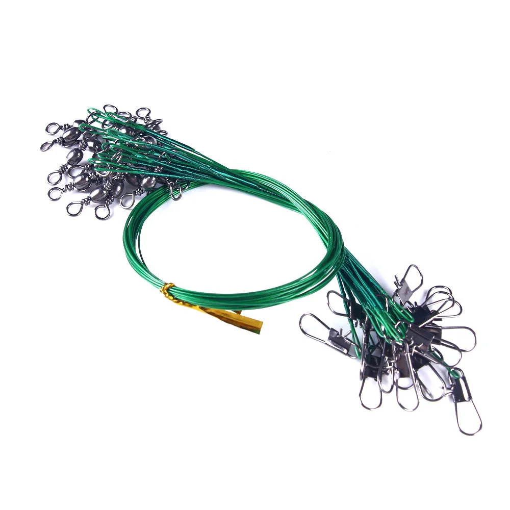 Anti-Biss-Stahlvorfach mit Drehgelenk, 15-30cm 3
