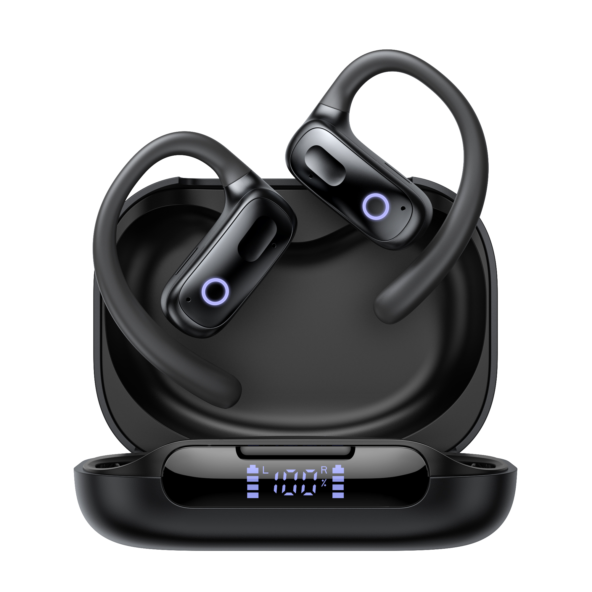 Earhook Sport Earbuds Enc Noise Cancelling Headphones Open