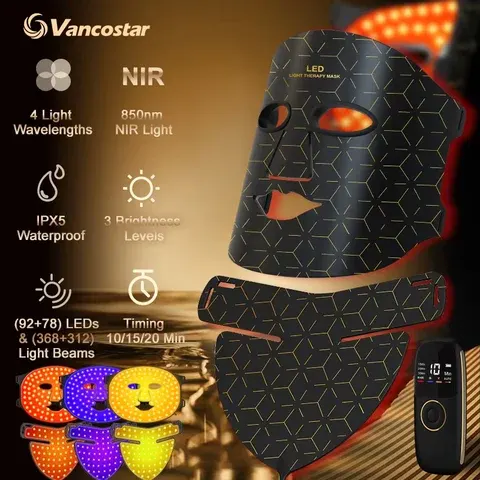 NIR LED-Gesichtsmaske Halsmaske 92 und 78 Lampen 368