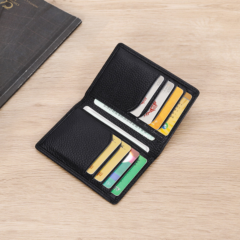 Slim RFID Leather Mini Card Wallet