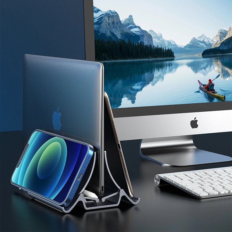 Space-Saving Vertical Laptop Stand 2