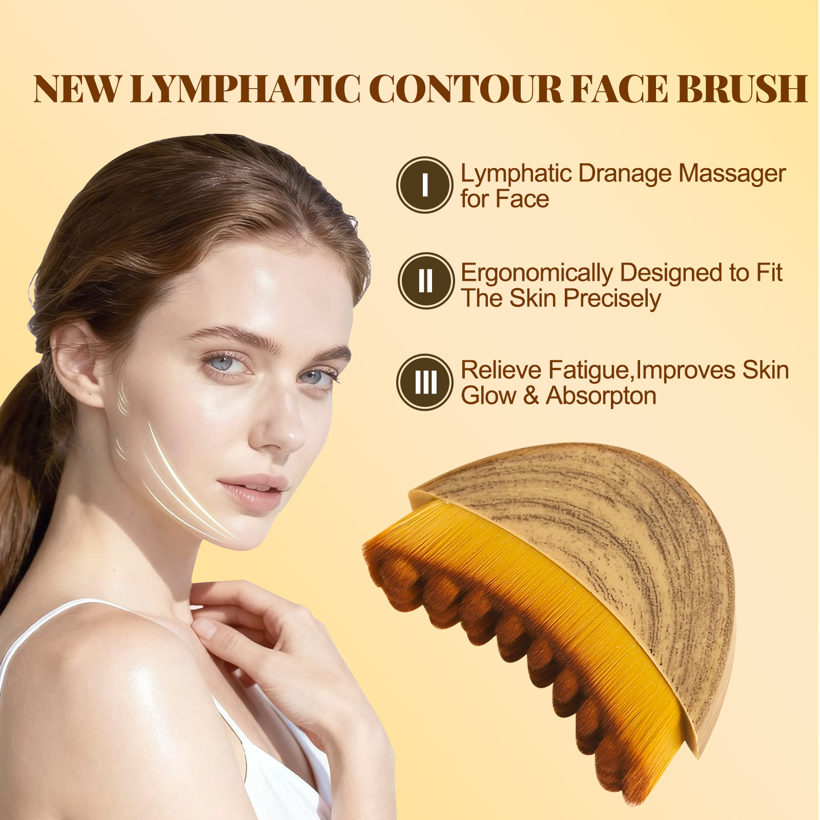 Drainage Massager Tool Face Chin Body Jawline Sculpting 3