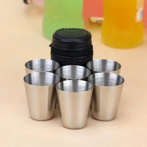 Simple 30 Ml Stainless Steel Thickened Outdoor Carry