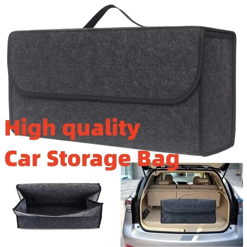 Foldable Fabric Trunk Organizer with Handle 2