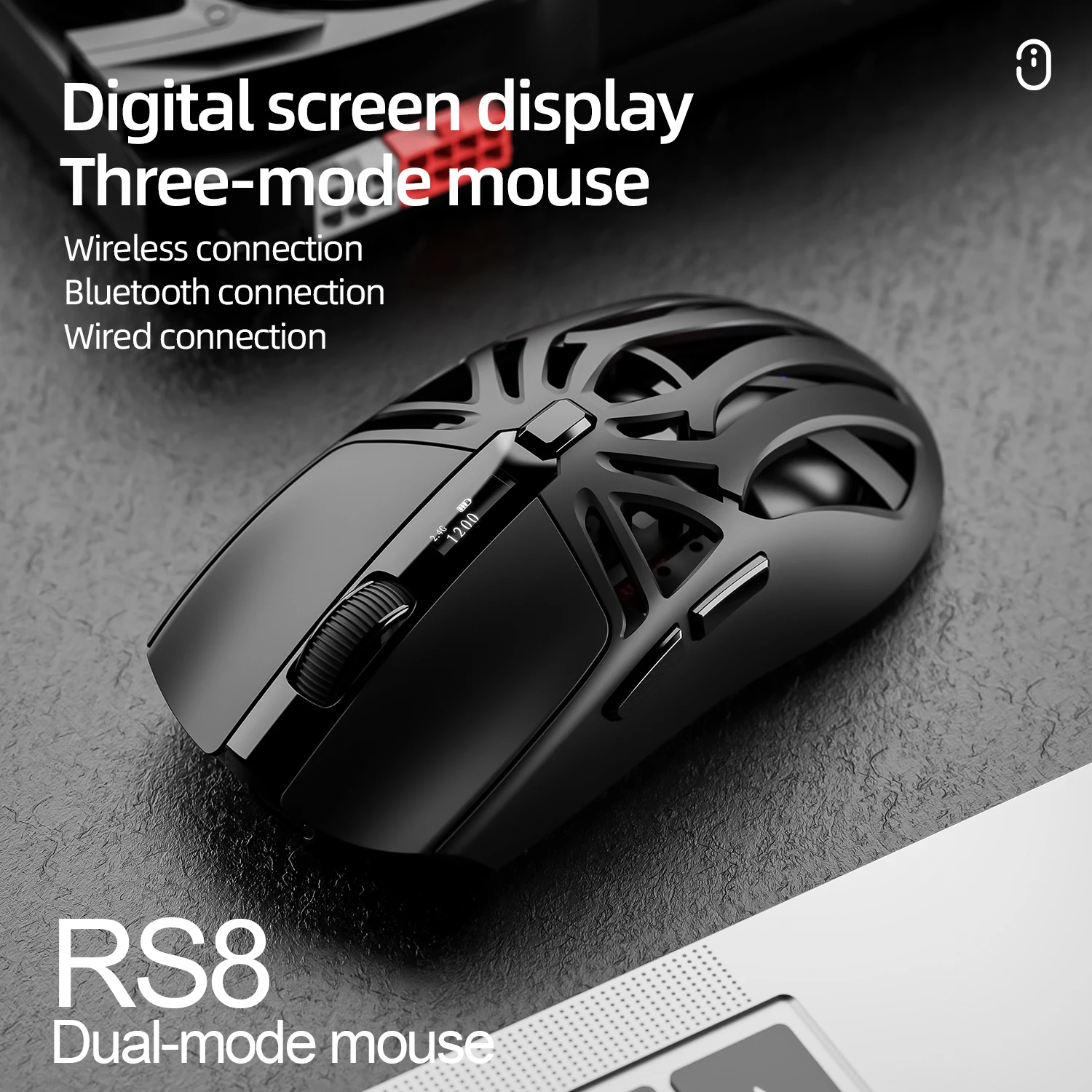 Lightweight Triple-Mode Gaming Mouse 10000 DPI 3