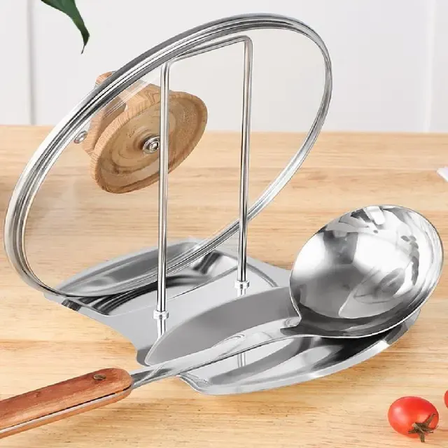 Stainless Steel Pot Lid Holder Rack 4