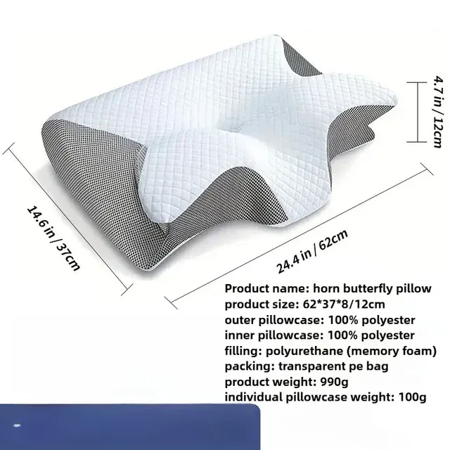 Butterfly Sleep Memory Nackenkissen Langsamer Rückprall Bequemes Schlafkissen 4