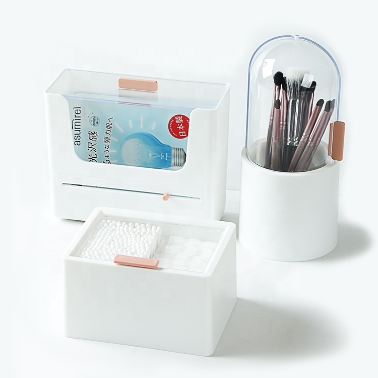 Transparenter Schminkorganizer mit Deckel 2