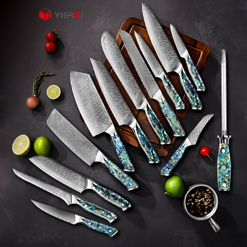 Japanese Meat Knife Set Abalone Handle