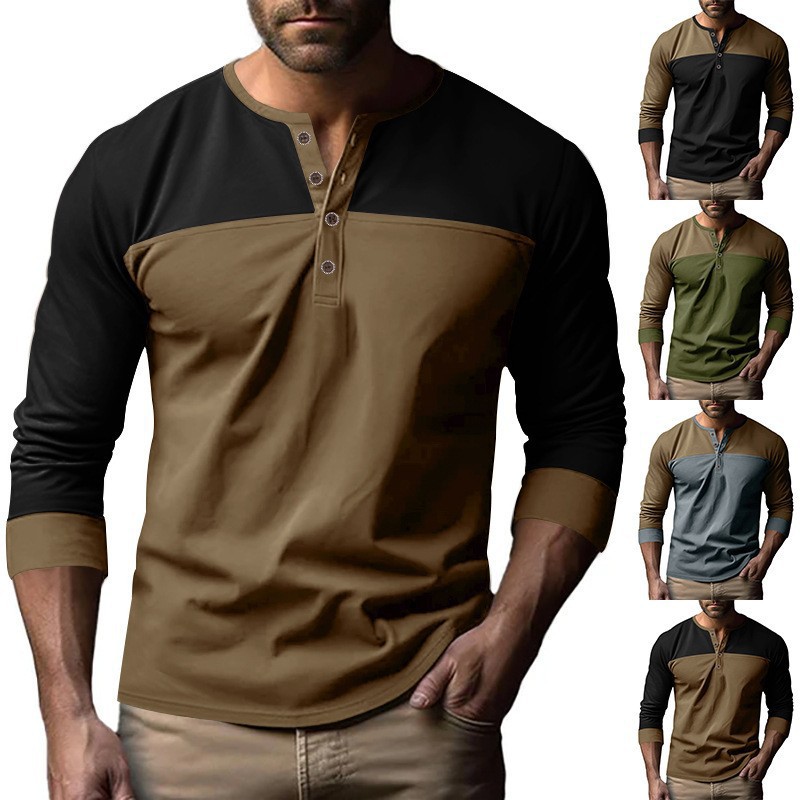 Retro Long Sleeve Layering Basic T-Shirt 2
