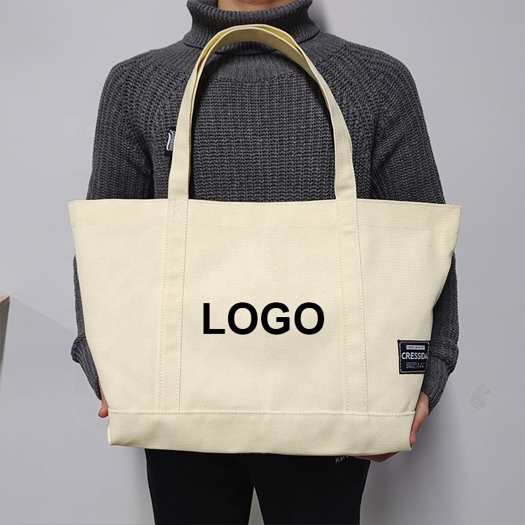 Large Eco Beach Tote Bag Canvas