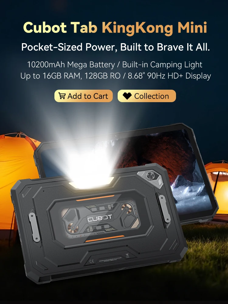 Android-Tablet Cubot TAB KingKong Mini 10200 mAh Mega-Akku