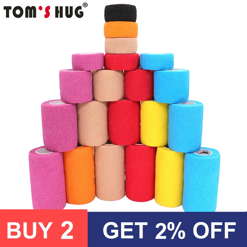 18-Color Self-Adhesive Sports Wrap Tape 2