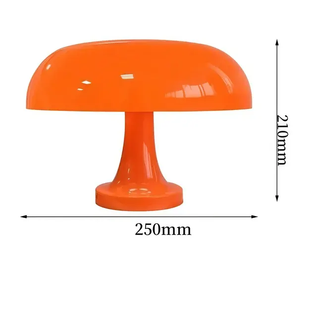 Retro-Pilzlampe aus Kunststoff für Schlafzimmer 3