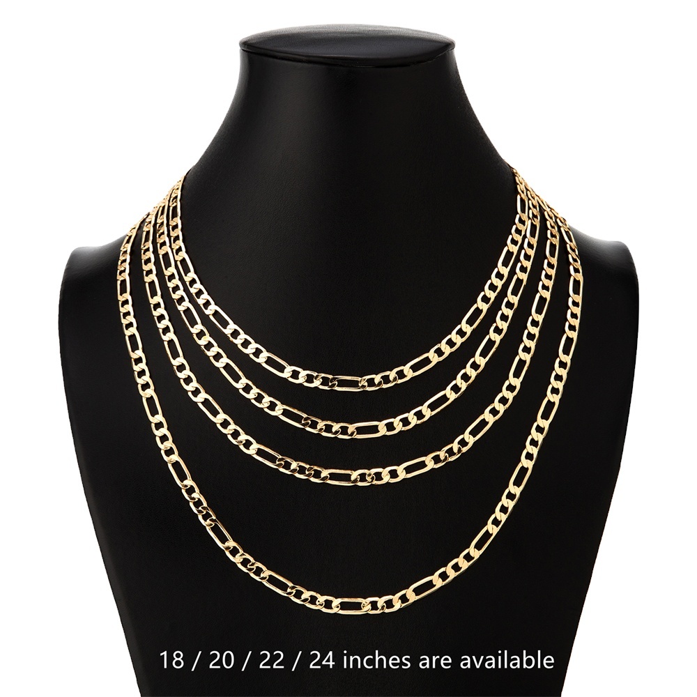 Gold Plated Cuban Link Chain Necklace 2