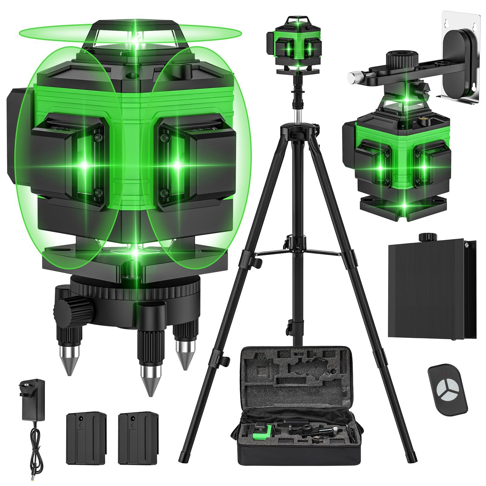 Grüner Kreuzlinienlaser 360 Grad Selbstnivellierend