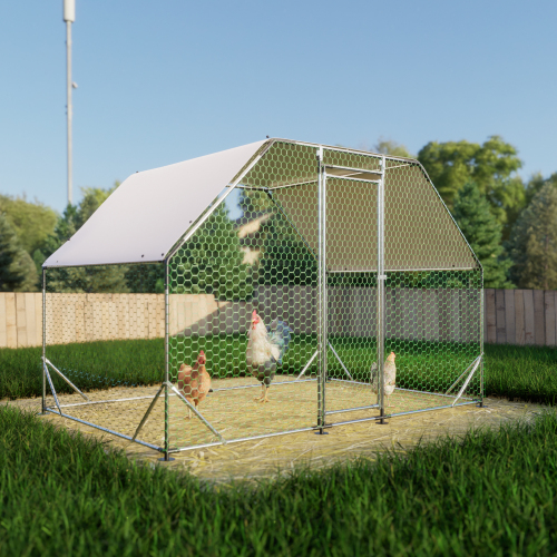 Verzinkter Hühnerstall Freilauf 3x4 Meter