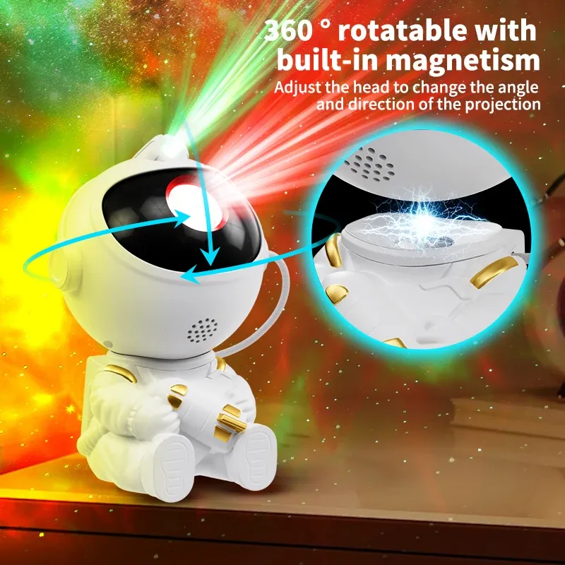 LED Starry Sky Astronaut Night Light 3