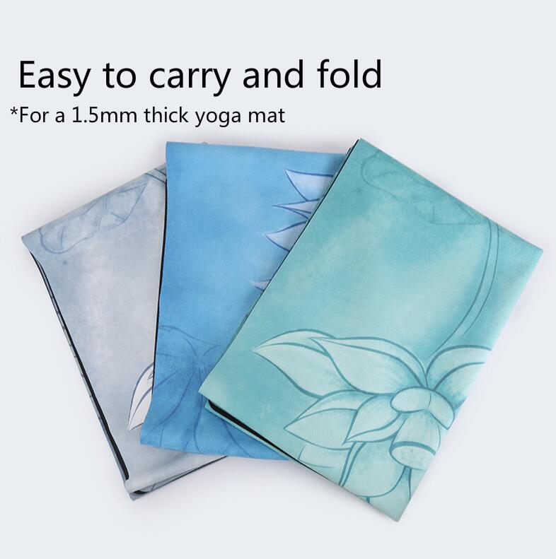 Foldable Suede Yoga Mat, Anti-Slip 2