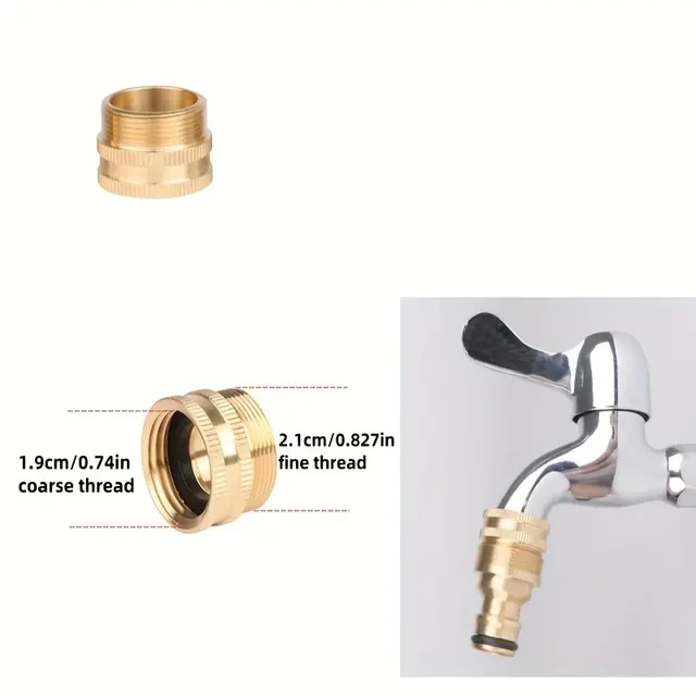 Threaded Brass Garden Hose Fittings 4