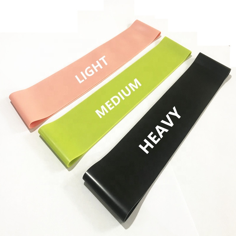 Portable 3-Piece Mini Loop Resistance Band Set