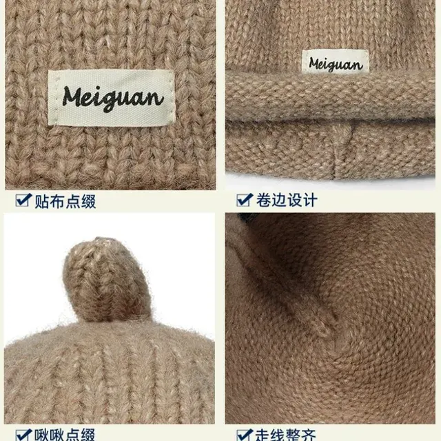 Knitted Unisex Fisherman Beanie with Brim 3