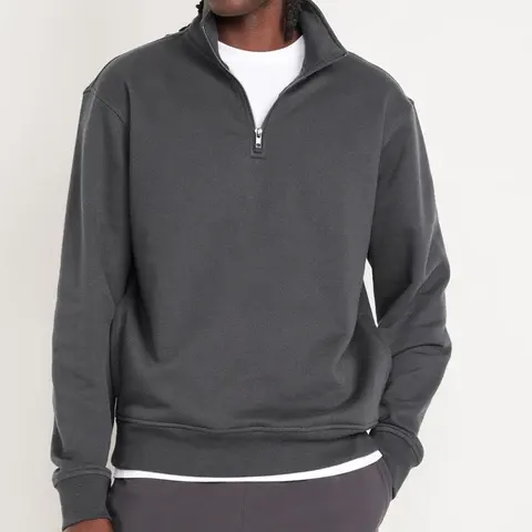 Men's Oversized Fleece Quarter Zip Sweatshirt