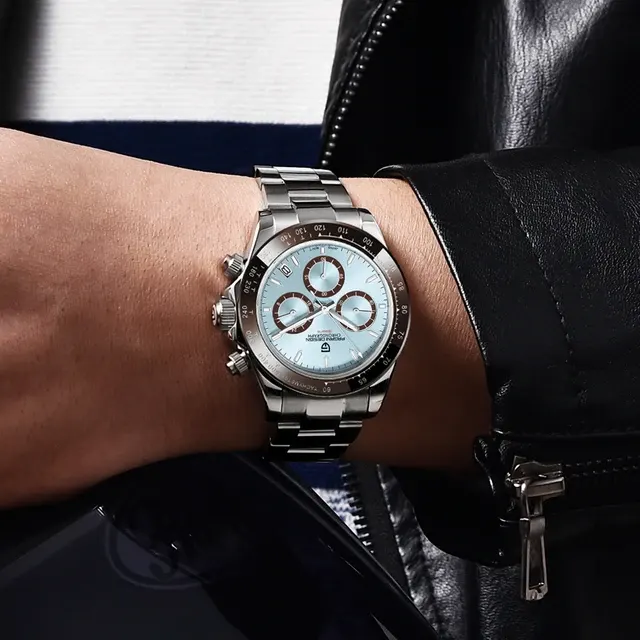 Sporty Steel Chronograph with Sapphire Glass 2