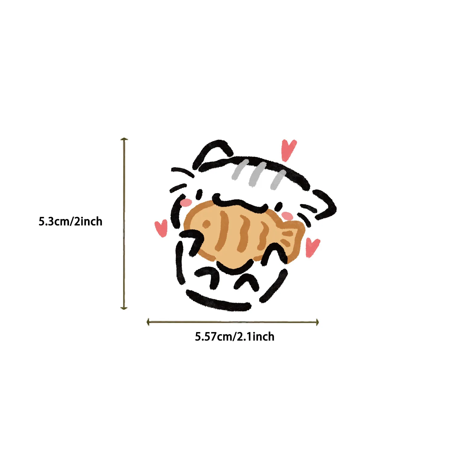 54 Kawaii Transparent Cat Stickers, Waterproof