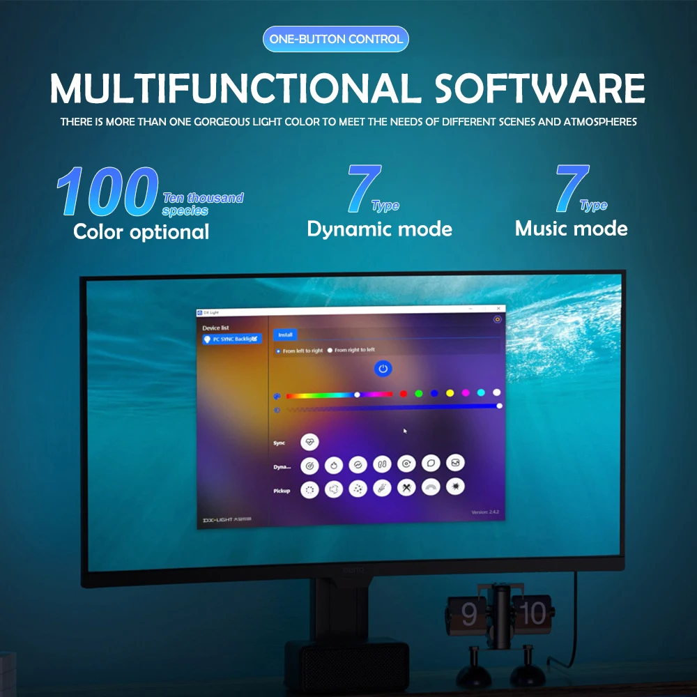 RGB Gaming Lichter Streifen Monitor Hintergrundbeleuchtung LED Display