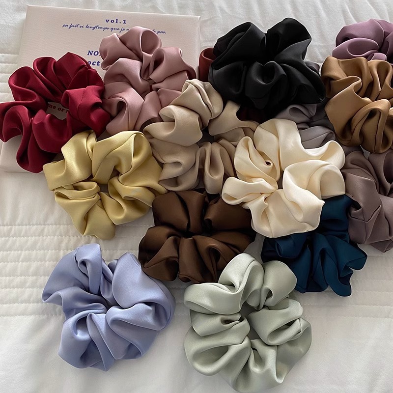 Satin Silk Elastic Hair Bands Set