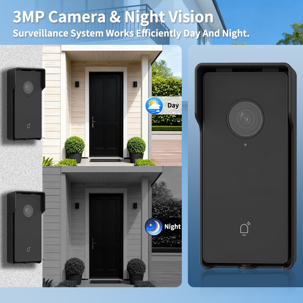 Wireless 10-Inch TFT Video Door Phone 4