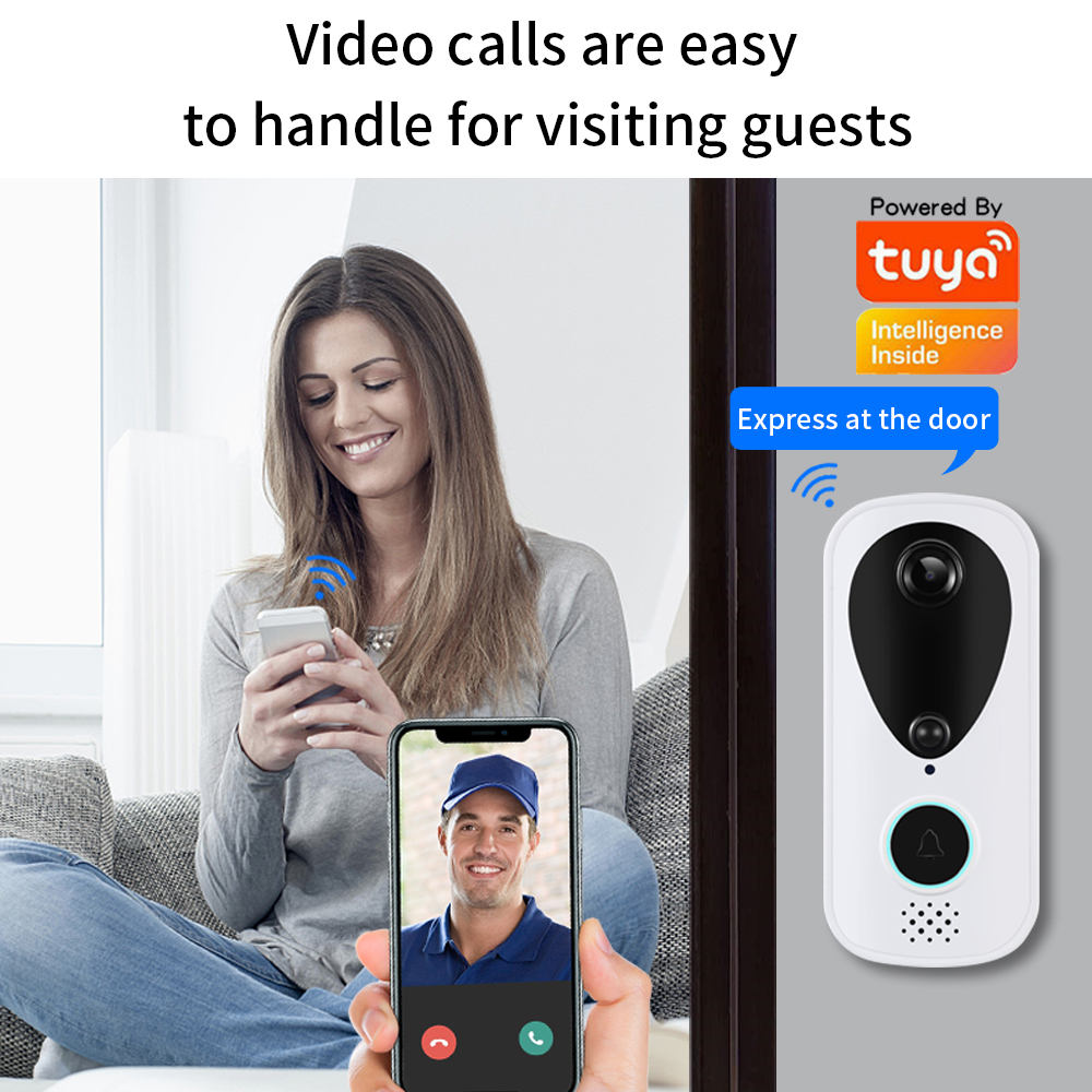 Smart WiFi Video Doorbell with CCTV Camera 2