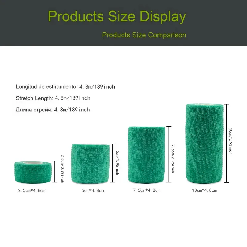 Self-Adhesive Elastic Sports Tape, 4.8 m 4