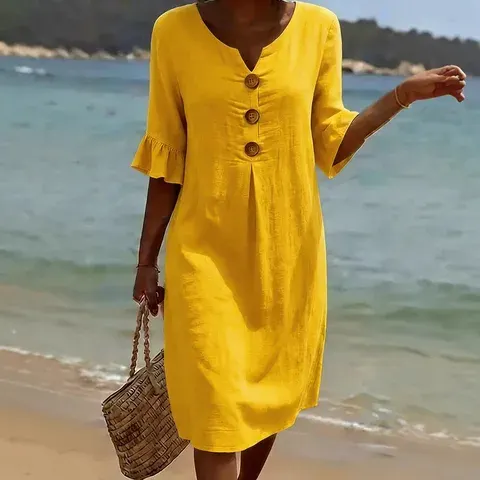 Women's Button-Front Dress