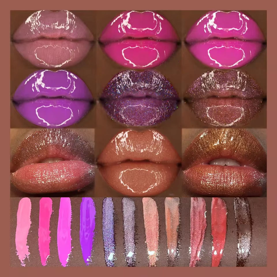 Kristallklarer veganer Lipgloss mit Spiegeleffekt 2
