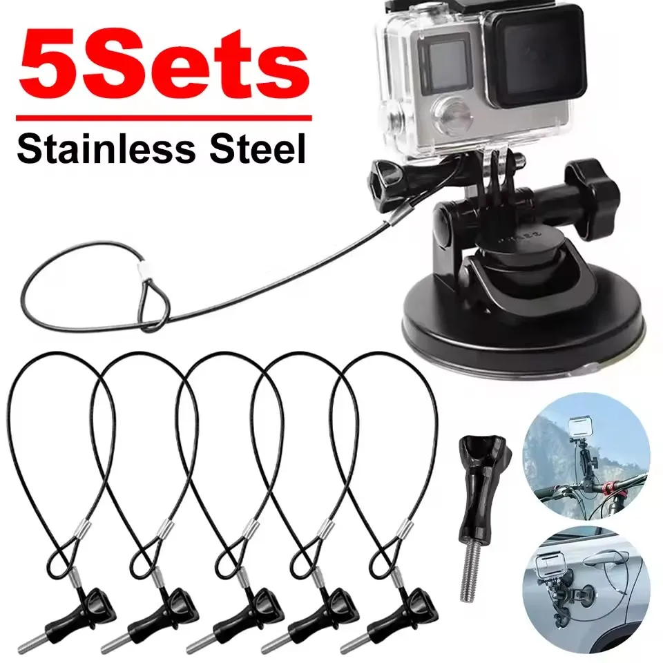 Tragbare Kamera Anti-verloren Sicherheitsseil Edelstahl Kabel Draht Lanyard 2