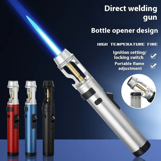 Powerful Windproof Metal Gas Torch Lighter 2